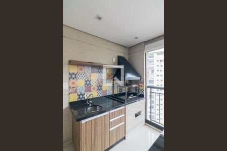 Detalhe da Churrasqueira de apartamento à venda com 3 quartos, 135m² em Vila Gilda, Santo André