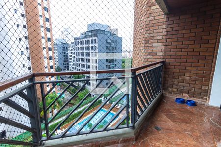 Varanda Sala de apartamento à venda com 3 quartos, 145m² em Parque Bairro Morumbi, São Paulo