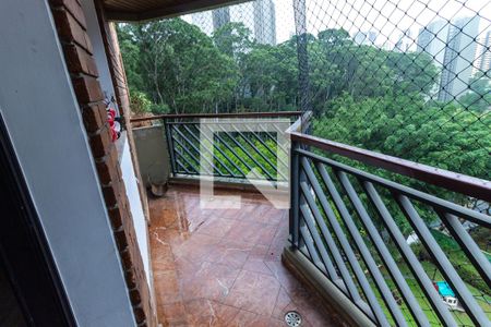 Varanda Sala de apartamento à venda com 3 quartos, 145m² em Parque Bairro Morumbi, São Paulo