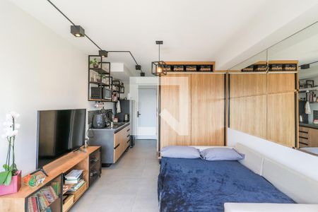 Sala/Quarto de kitnet/studio para alugar com 1 quarto, 27m² em Santo Amaro, São Paulo