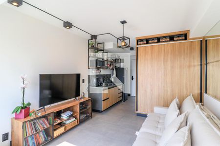 Sala/Quarto de kitnet/studio para alugar com 1 quarto, 27m² em Santo Amaro, São Paulo