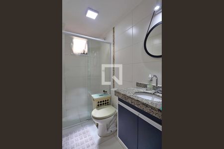 Banheiro da Suíte de apartamento à venda com 2 quartos, 55m² em Vila Guiomar, Santo André