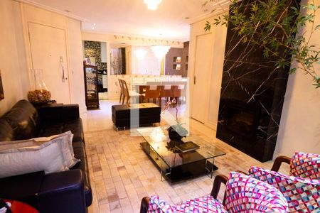 Sala de Estar de apartamento à venda com 4 quartos, 136m² em Jardim Monte Alegre, Taboão da Serra