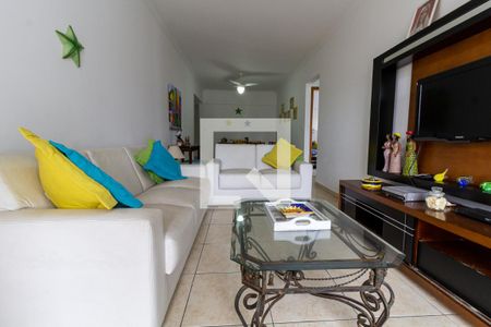 Sala de estar de apartamento para alugar com 2 quartos, 92m² em Vila Tupi, Praia Grande