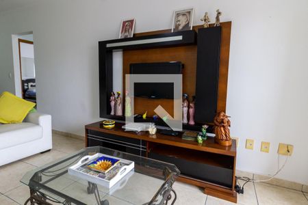 Detalhe da sala de estar de apartamento para alugar com 2 quartos, 92m² em Vila Tupi, Praia Grande