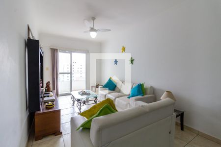 Sala de estar de apartamento para alugar com 2 quartos, 92m² em Vila Tupi, Praia Grande