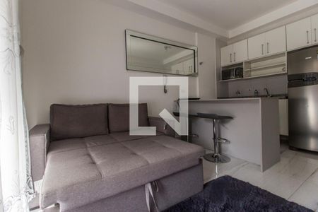 Sala de TV de apartamento à venda com 1 quarto, 39m² em Tamboré, Barueri