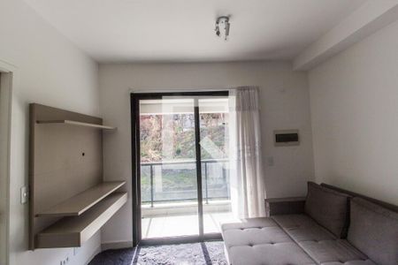 Detalhe Sala de apartamento à venda com 1 quarto, 39m² em Tamboré, Barueri
