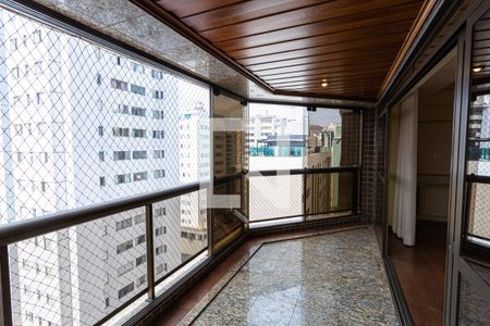 Varanda da Sala de apartamento para alugar com 4 quartos, 175m² em Funcionários, Belo Horizonte