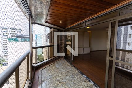 Varanda da Sala de apartamento para alugar com 4 quartos, 175m² em Funcionários, Belo Horizonte