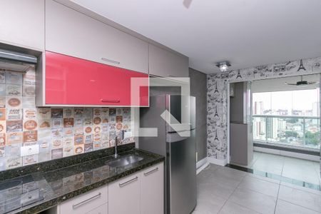 Sala/ Cozinha de apartamento para alugar com 1 quarto, 43m² em Jardim Aeroporto, São Paulo