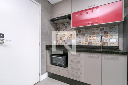 Sala/ Cozinha de apartamento para alugar com 1 quarto, 43m² em Jardim Aeroporto, São Paulo