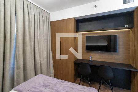 Sala/Quarto/Cozinha de kitnet/studio para alugar com 1 quarto, 21m² em Indianópolis, São Paulo