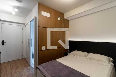 Sala/Quarto/Cozinha de kitnet/studio para alugar com 1 quarto, 21m² em Indianópolis, São Paulo