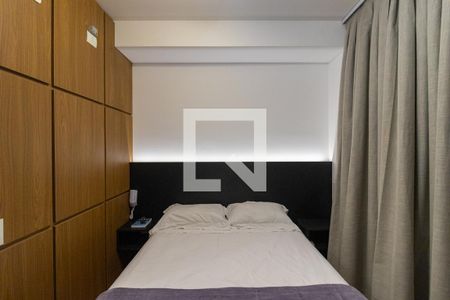 Sala/Quarto/Cozinha de kitnet/studio para alugar com 1 quarto, 21m² em Indianópolis, São Paulo