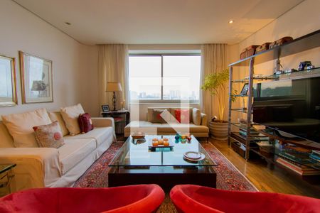 Sala de Estar de apartamento à venda com 4 quartos, 173m² em Jardim Novo Santo Amaro, São Paulo