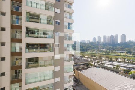 Vista Sala de apartamento para alugar com 2 quartos, 62m² em Jardim Caravelas, São Paulo