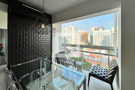 Sala de apartamento à venda com 1 quarto, 43m² em Indianópolis, São Paulo