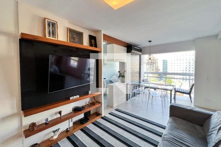 Sala de apartamento à venda com 1 quarto, 43m² em Indianópolis, São Paulo