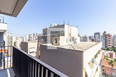 Varanda de kitnet/studio à venda com 1 quarto, 26m² em Indianópolis, São Paulo