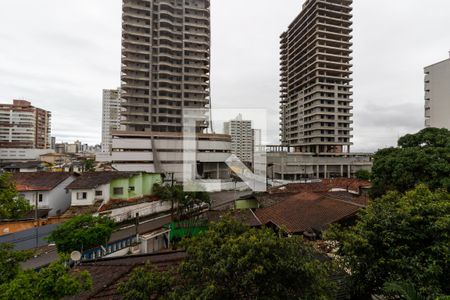 Vista da sala de apartamento para alugar com 1 quarto, 45m² em Guilhermina, Praia Grande