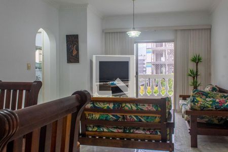 Sala de apartamento para alugar com 3 quartos, 96m² em Jardim Três Marias, Guarujá