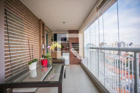 Varanda Gourmet de apartamento à venda com 4 quartos, 193m² em Mirandópolis, São Paulo