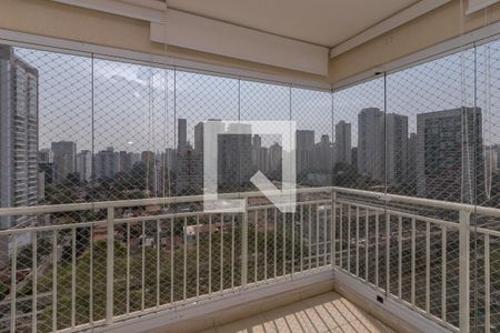Varanda da Sala de apartamento para alugar com 2 quartos, 67m² em Brooklin Paulista, São Paulo