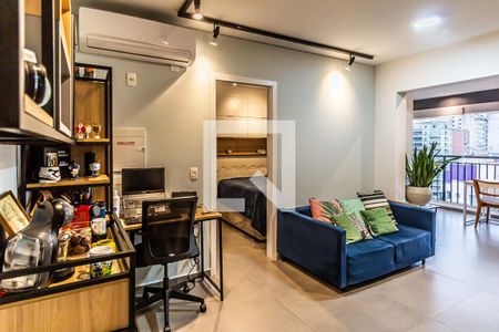 Sala de apartamento à venda com 1 quarto, 50m² em Campos Elíseos, São Paulo