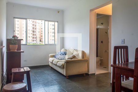 Sala de apartamento para alugar com 2 quartos, 80m² em Jardim Tres Marias, Guarujá