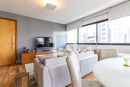 Sala de apartamento à venda com 1 quarto, 85m² em Vila Olímpia, São Paulo