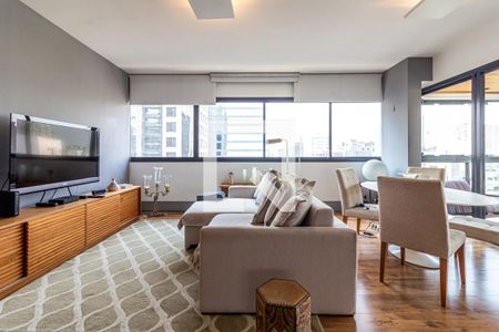 Sala de apartamento à venda com 1 quarto, 85m² em Vila Olímpia, São Paulo