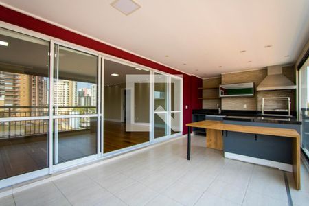 Varanda gourmet de apartamento à venda com 3 quartos, 163m² em Vila Gilda, Santo André