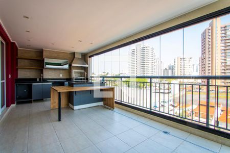 Varanda gourmet de apartamento à venda com 3 quartos, 163m² em Vila Gilda, Santo André