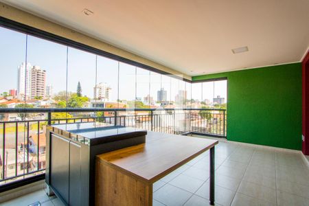 Varanda gourmet de apartamento à venda com 3 quartos, 163m² em Vila Gilda, Santo André