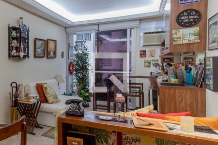 Sala de apartamento à venda com 2 quartos, 72m² em Humaitá, Rio de Janeiro