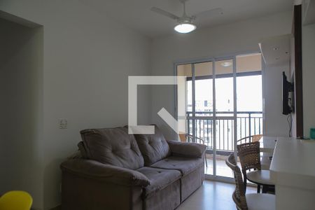 Sala de apartamento para alugar com 2 quartos, 62m² em Marapé, Santos