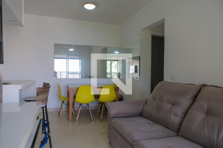 Sala de apartamento para alugar com 2 quartos, 62m² em Marapé, Santos