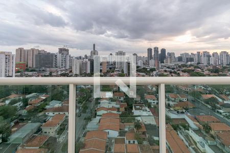 Varanda de apartamento à venda com 1 quarto, 34m² em Brooklin Paulista, São Paulo