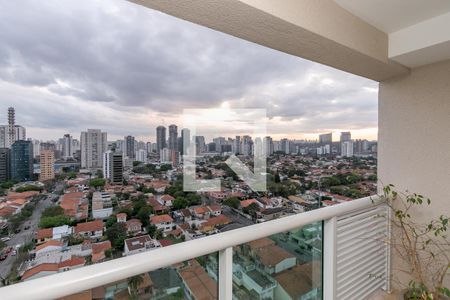 Varanda de apartamento à venda com 1 quarto, 34m² em Brooklin Paulista, São Paulo