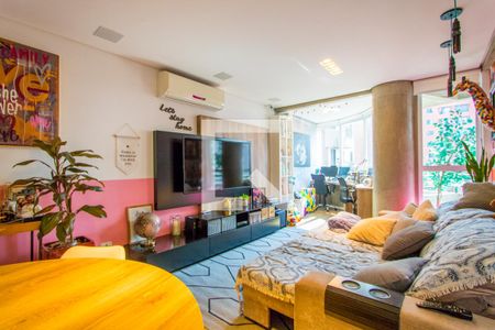 Sala de apartamento à venda com 2 quartos, 90m² em Jardim Bela Vista, Santo André