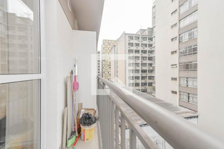 Varanda de kitnet/studio para alugar com 1 quarto, 18m² em Bela Vista, São Paulo