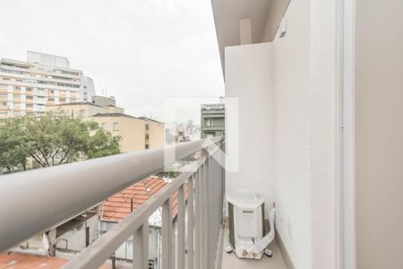 Varanda de kitnet/studio para alugar com 1 quarto, 18m² em Bela Vista, São Paulo