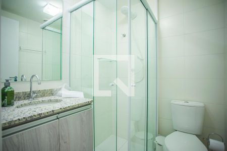 Banheiro de apartamento para alugar com 1 quarto, 27m² em Vila Clementino, São Paulo