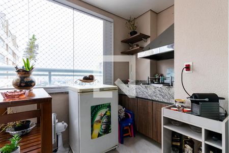 Varanda Gourmet de apartamento para alugar com 2 quartos, 78m² em Cambuci, São Paulo