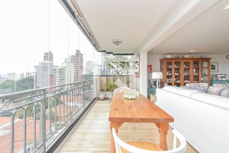 Varanda da Sala de apartamento para alugar com 4 quartos, 600m² em Higienópolis, São Paulo