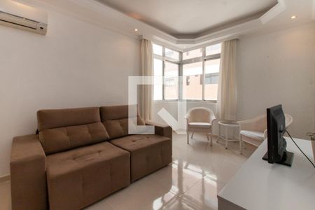 Sala de apartamento para alugar com 3 quartos, 125m² em Vila Luis Antônio, Guarujá