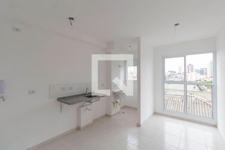 Sala e Cozinha Integrada de apartamento para alugar com 1 quarto, 30m² em Vila Guilhermina, São Paulo