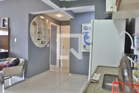 Cozinha Americana de apartamento para alugar com 2 quartos, 65m² em Gonzaga, Santos