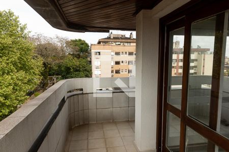 Sacada Sala de Estar de apartamento à venda com 4 quartos, 374m² em Jardim Lindóia, Porto Alegre
